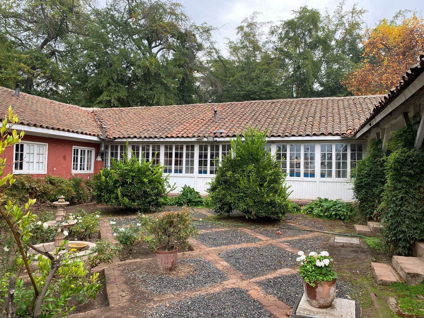 Fachada de la casona