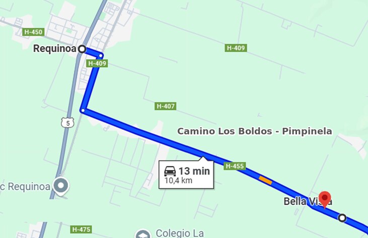 Cómo llegar a Casona La Paz: por el Camino Los Boldos - Pimpinela, sector Bellavista, a 10 minutos de Requinoa